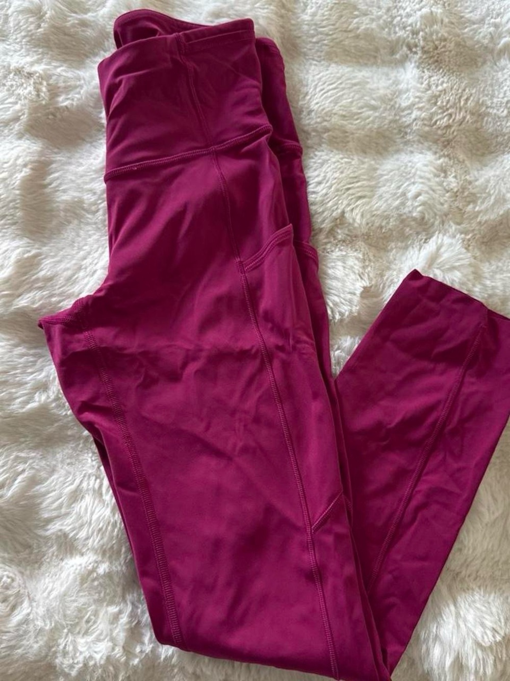 lululemon athletica Bright Pink Yoga Leggings